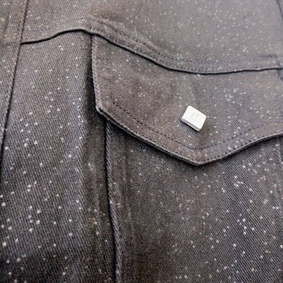 Claude Montana Paris Black Denim Snap-Front Jacket – IT 46 (US approx M/L) - Picture 4 of 8